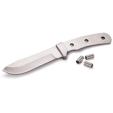 Modified Fixed Blade Trailing Point Skinner Knife for Hunting and Fishing - 9-1/8" - Unfinished Kit