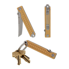 Pocket Samurai Keychain Knife - Bronze
