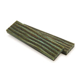 Poly Resin Knife Scales - 3/8" x 2" x 7" - Green Tortoise - Pair