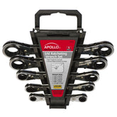 5 Piece SAE Ratcheting Wrench Set
