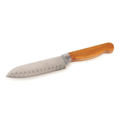Santoku Knife for Mincing Slicing and Dicing Vegetables - 10-3/4" - 4116 Stainless Steel - Unfinished Kit