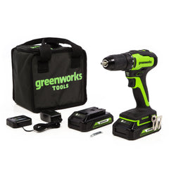 GW 24V BL Drill Kit with Two 2AH Batteries and Charger