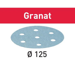 Granat D125 Sandpaper Disc, P120, 10 Pack