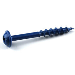 Pocket Hole Screw - #8 Coarse - Square Drive - Washer Head - Blue-Kote