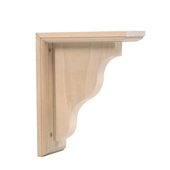 Hardwood Corbel, 3-1/2" W x 7" D x 9" H, Front Mount, Model CR370