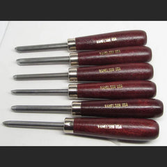 Woodcarving Round Carvers Eye Punch Set of 6