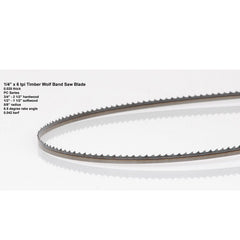 Bandsaw Blade - 131-1/2" x 1/4" x .025" x 6 TPI - Positive Claw