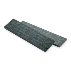 Poly Resin Knife Scales - 15/64" x 2" x 7" - Peacock - Pair
