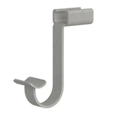 Premium Wood Shelf Hang Rod Support, Satin Nickel