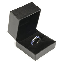 Ring Display Box - Black with Felt Lining