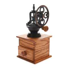 Antique Style Side Crank Coffee Grinder Kit Mechanism - Cast Bronze