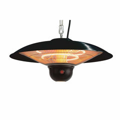Hanging Infrared Electric Outdoor Heater with Remote - Black - LED