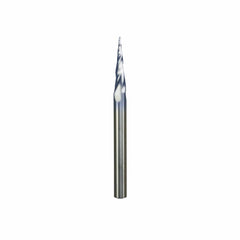 Tapered Ball Tip CNC Carving Router Bit - 1/4" SH 3" OL