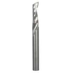 O-Flute Upcut Spiral Router Bit - Solid Carbide - 1/4" SH