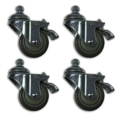 Swivel and Lock Casters - 4 Piece Set