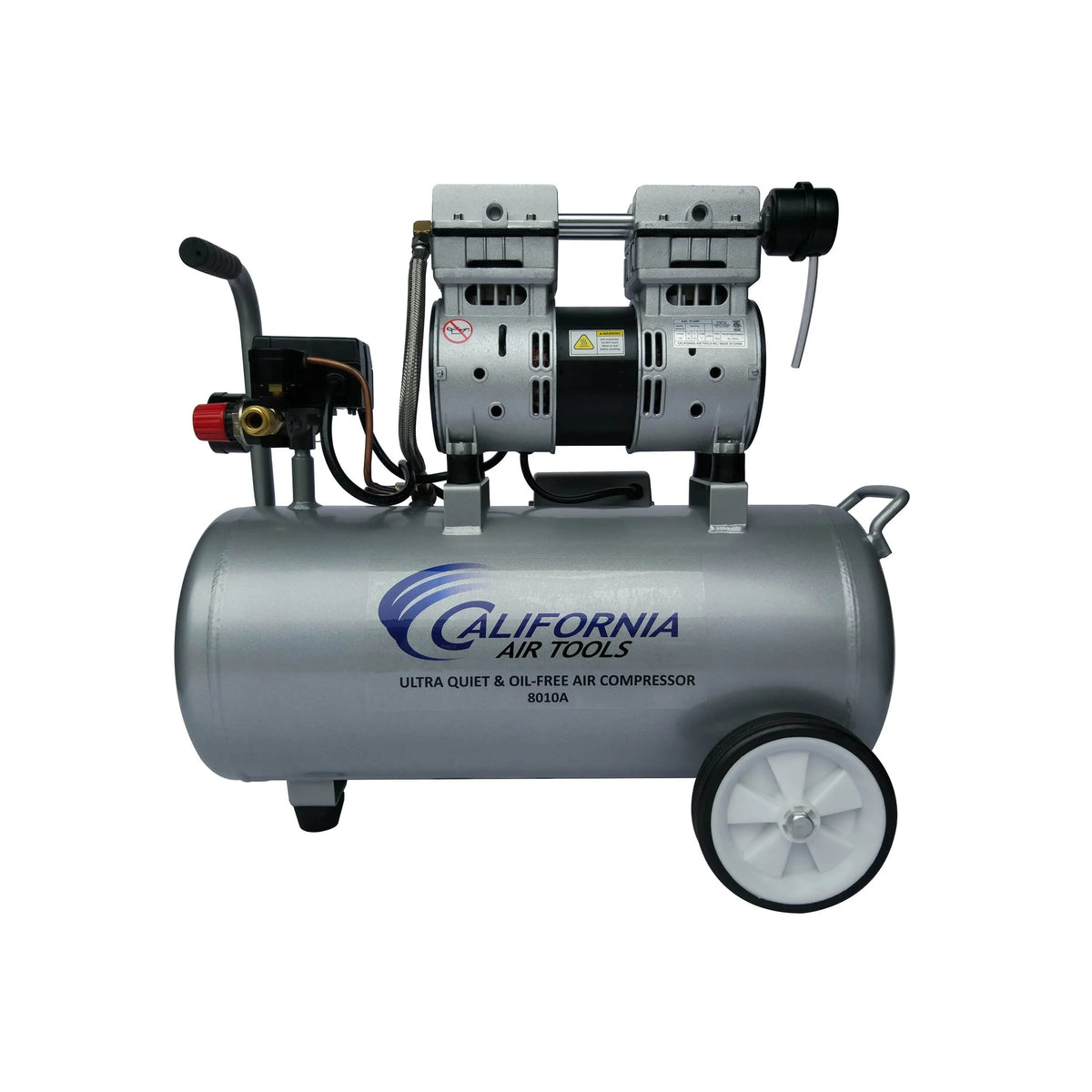 1HP 8 Gallon Oil-Free Aluminum Tank Air Compressor