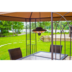 Infrared Electric Outdoor Heater - Hanging - Powder Coat Brown Finish