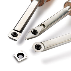 Replaceable Tip Carbide Turning Tool Set - 3 Piece