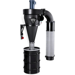 V-System 3000 55-Gallon Cyclone Dust Collector with Wall Mount - HEPA GFM - 3 HP 1 Ph 230V