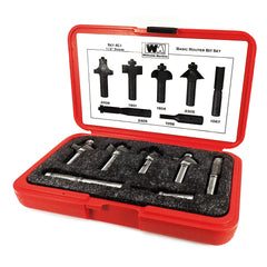 7-Piece Basic Router Bit Set, 1/2" Shanks, Model 401