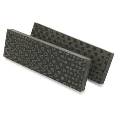 3D Micarta Knife Scales - 3/8" x 2" x 5" - Black and Gray Quail Feather - Pair