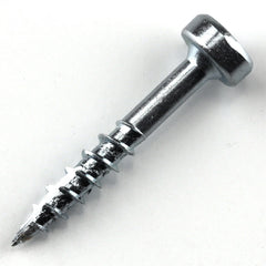 Pocket Hole Screw - #7 x 1" Coarse - Square Drive - Pan-Head - Zinc