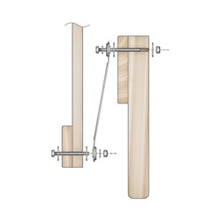 Glider Bracket Hardware - 4 Piece