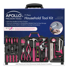 71 Piece Household Tool Kit Pink
