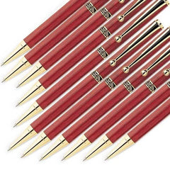7 mm Slim Style Black Strip Clip Ballpoint Pen Kit