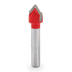 90 Degree V-Groove Router Bit - 1/4" SH