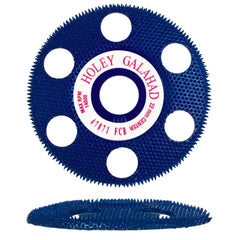 Holey Galahad- See Through Disc - Flat - Blue - Coarse - 7/8" Arbor