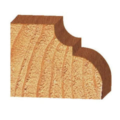 French Traditional Molding Router Bit - 3/16" R1 x 5/16" R2 1-1/2" D 5/8" CL