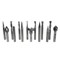 The Works CNC Deluxe Router Bit Set - 14 Piece