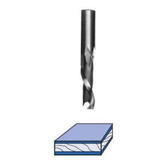 Double Flute Up/Down Cut Spiral Router Bit - Solid Carbide