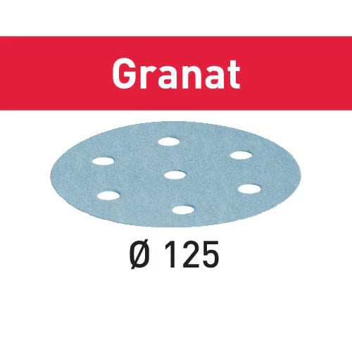 Granat D125 Sandpaper Disc, P40, 10 Pack