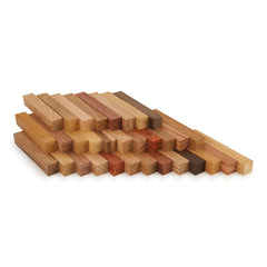 African Wood Pen Blank Assortment - 32 Piece