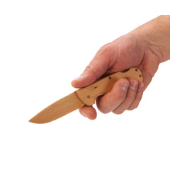 Arlo Wooden Lock Back Folding Pocket Knife - 6-7/8" - Unfinished Kit