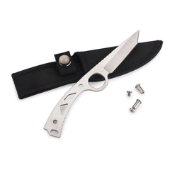 Tanto Point Fixed Blade Point Knife for Hunting and Fishing - 6-5/8" - Unfinished Kit