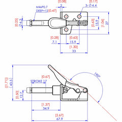 Straight Line Toggle Clamps