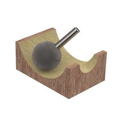 Original Sphere Burr, 1/8" Shaft, Fine (1/4" x 1/4")