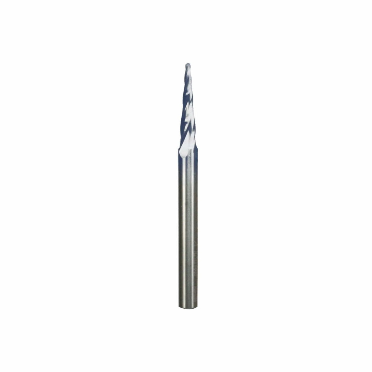 Tapered Ball Tip CNC Carving Router Bit - 1/4" SH 3" OL