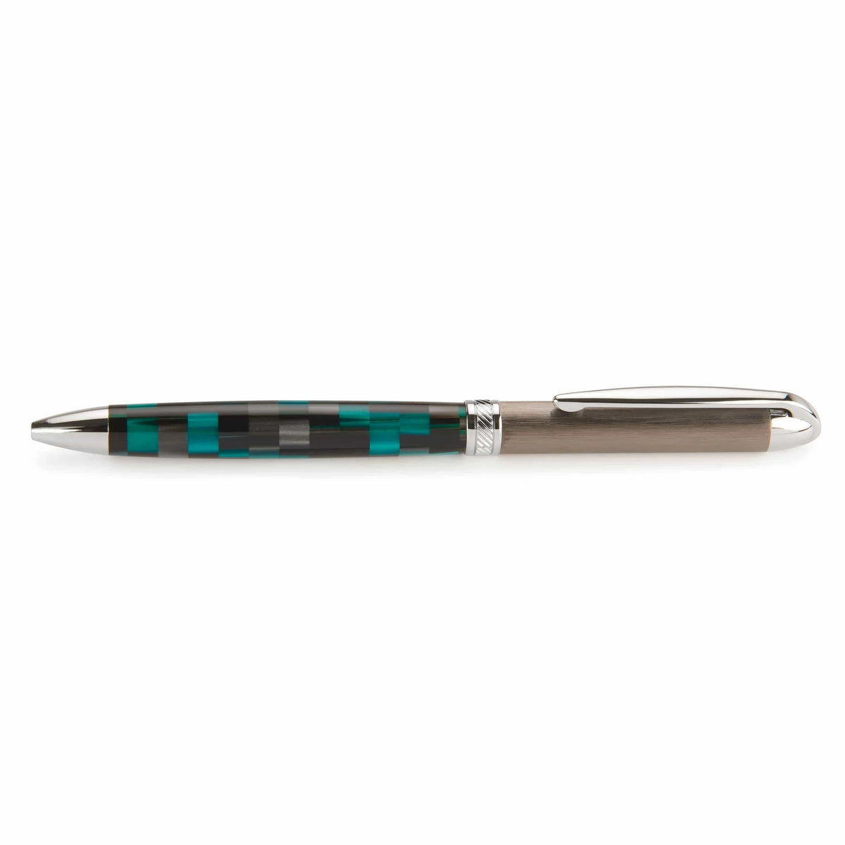 7 mm Slim Style Hybrid Twist Ballpoint Pen Kit - Brushed Gunmetal & Chrome