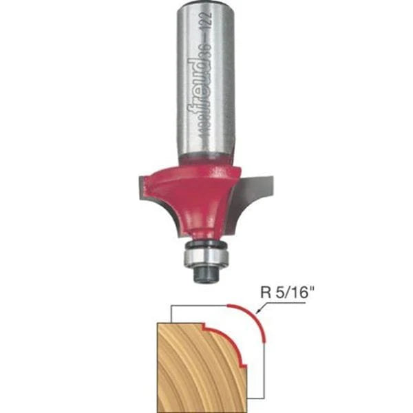 36-122 Quadra-Cut Beading Router Bit 5/16" Radius 1/2" Shank