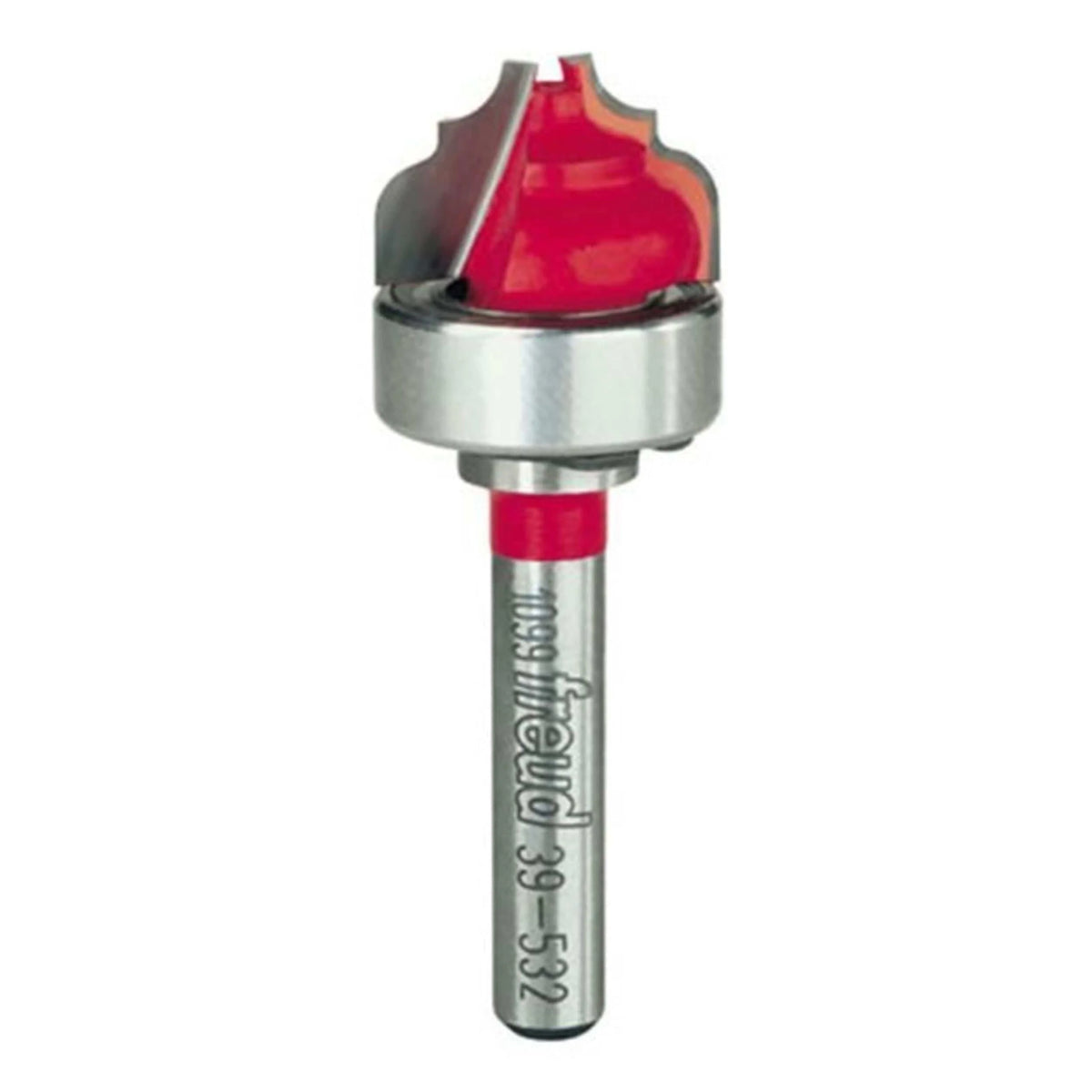 39-532 Cove And Bead Groove Router Bit with Top Bearing 1/4" SH 3/4" D 31/64" CL 1/8" R