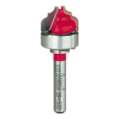 39-532 Cove And Bead Groove Router Bit with Top Bearing 1/4" SH 3/4" D 31/64" CL 1/8" R