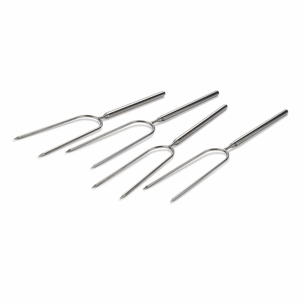 Campfire Roasting Fork Turning Kit - Stainless Steel - 4 Piece