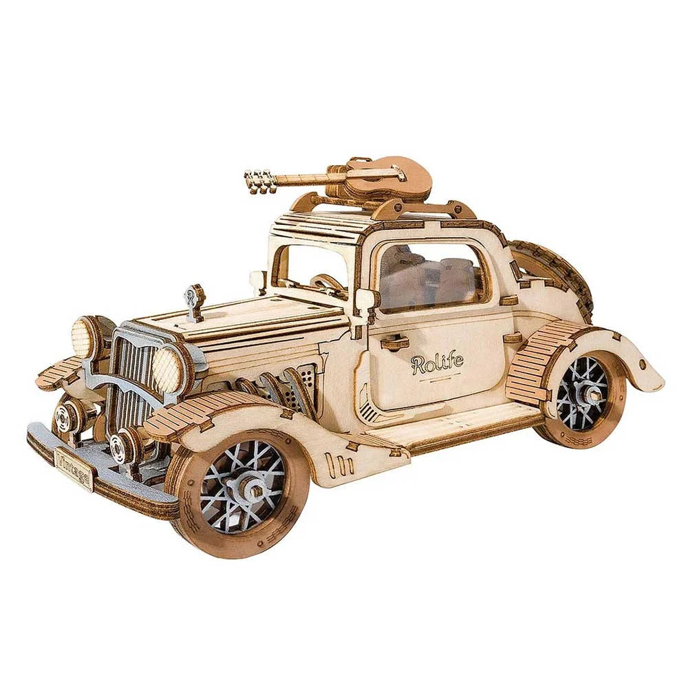 Vintage Car 3D Wooden Puzzle Kit