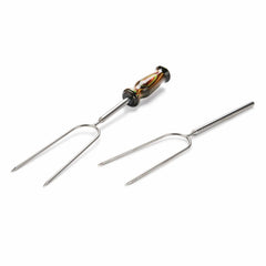 Campfire Roasting Fork Turning Kit - Stainless Steel - 4 Piece