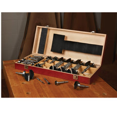 Forstner Bit Set - High-Carbon Steel - Imperial - 24 Piece