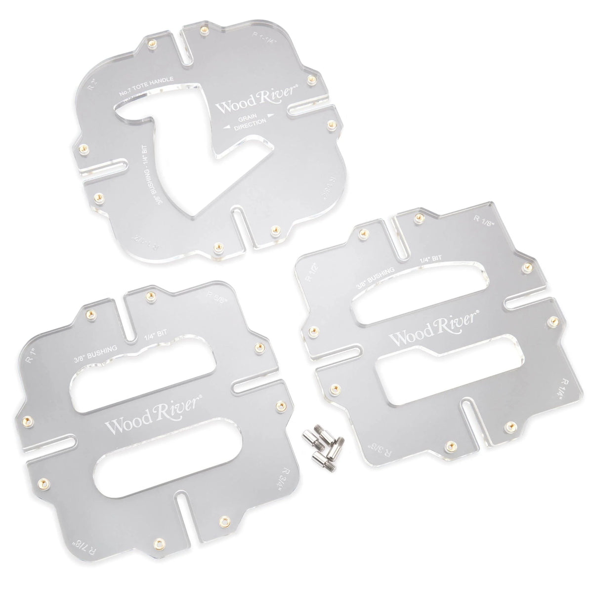 Corner Radius Router Jig Template Set - 3 Piece